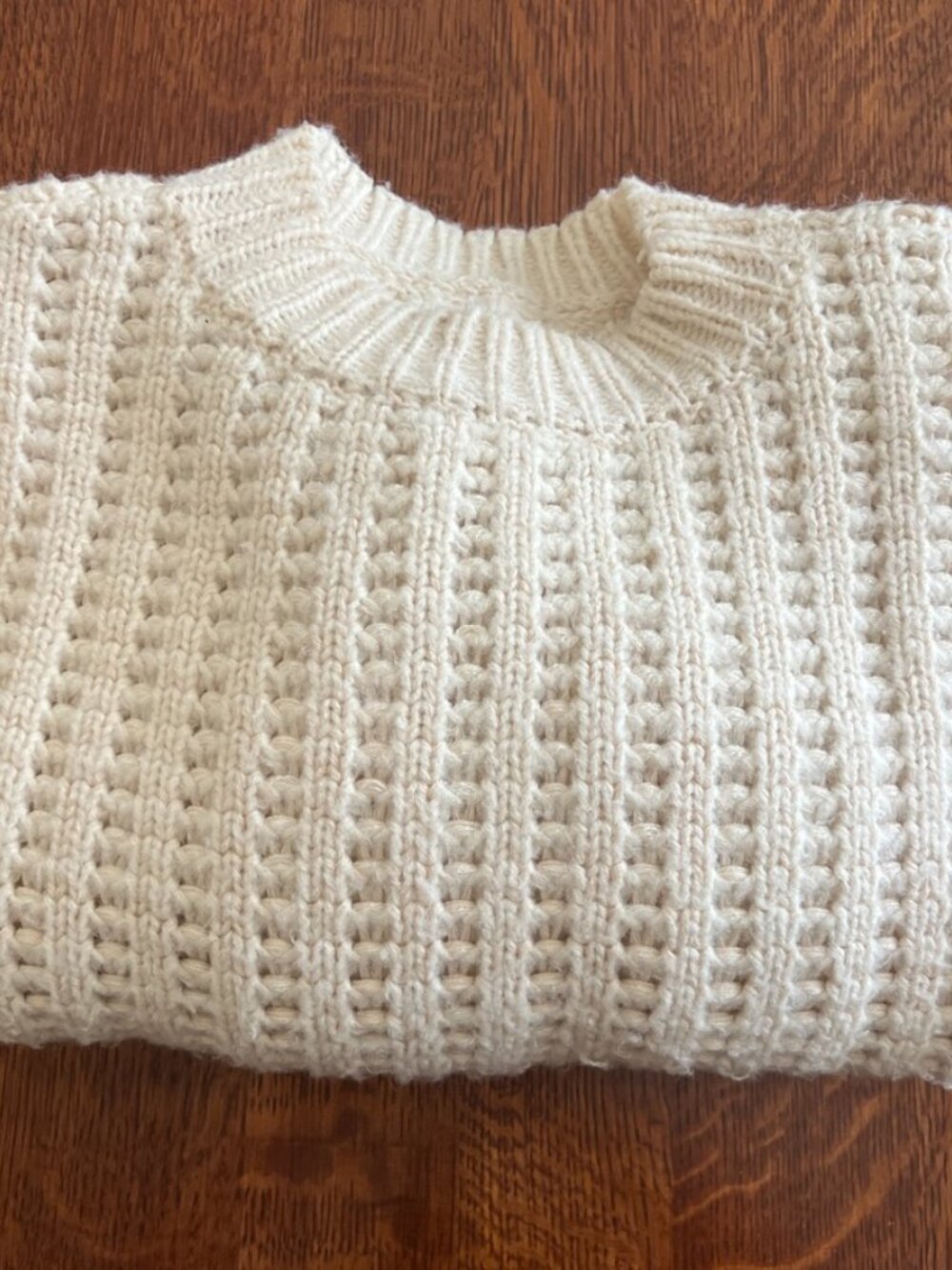 Chunky Soft Wool & Cotton Sweater